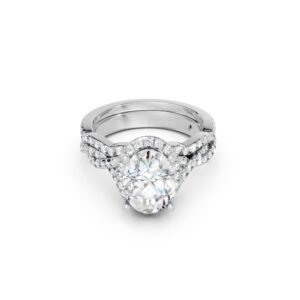 Legacy Collection – Oval Intertwined Pavé Engagement Ring