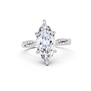 Legacy Collection – Marquise Intertwined Pavé Engagement Ring