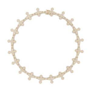 14K Yellow Gold Cross & Infinity Chain