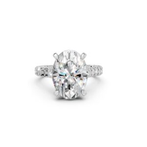 Majesty Collection – Oval Grand Pavé Engagement Ring