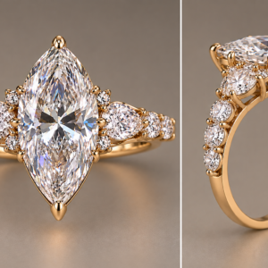 8 Carat Marquise 14k YG Ring